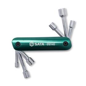 St09146 Sata 891645144968 6-piece Folding Nut Drivers Sae -