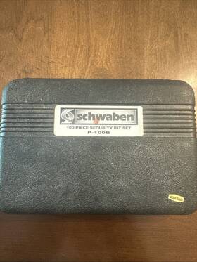 P-100b Schwaben 100 Piece Security Bit Set
