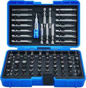 Flimpw-b20014 Screwdriver Bit Juego Brocas 80 Piezas Destornillador Im N Acero Crv Torx Phillips Hex Estuche