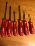 Sdd-series Snap On Tools Red Hard Handle Screwdriver Set New Never