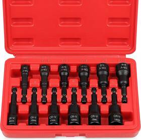 Sdy-96043 Sedy 12-piece Magnetic Nut Driver Set - Premium Impact Power Hex Drill Bit