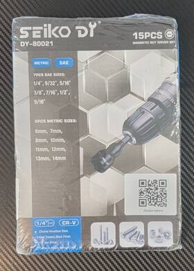 Dy-80021 Seiko Dy 15 Pcs Magnetic Nut Driver Metric And Sea Master Set #dy-80021 Read