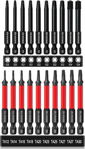 Ta12-30 Shaohua 744110666311 10pcs Triangle Screwdriver Bits Square Drive Sq0-4