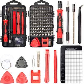 Sd009-red Sharden Precision Screwdriver Set 122 In 1 Electronics Magnetic Repair Tool Kit