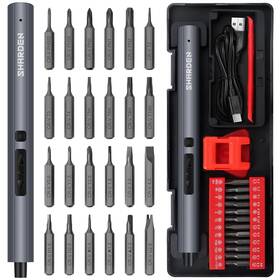 Sd018-red Sharden Mini Electric Screwdriver 29 In 1 Small Screw Driver Kit With 24 Ma Sd018-red Sharden Mini Electric Screwdriver 29 In 1 Small Screw Driver Kit With 24 Ma