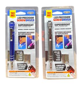 702288 Shawshankledz New Lot-2 Led Precision Screwdriver -