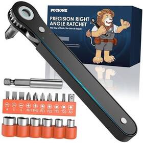 Pc002 Shenzhenshiheqidianziyouxiangongsi Right Angle Screwdriver Mens Gifts - 90 Degree Offset 18 In 1 Pack