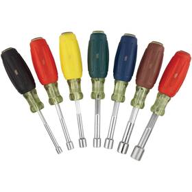 311406 Sim Supply Inc. 009326320564 Do It Best Standard 3 Inch Solid Shaft Nut Driver Set 7-piece