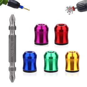 1092095 Sinbana 5pcs Strong Magnetic Screw Rings Blue Red Yellow Green Purple