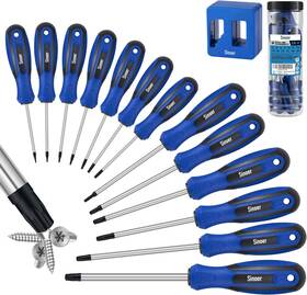 T40m Sinoer 313097382325 14-piece Magnetic Torx Screwdrivers Set Chromium Vanadium Steel T4 -