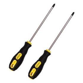 Sipulay-tools 778299856553 2pcs Phillips Screwdriver 6 Inch Shaft Non-slip Grip