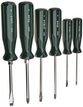 86320 Sk 025141000269 Tools Usa 6 Piece Suregrip Combination Screwdriver Set