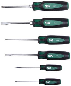 86330 Sk 025141001211 Tools Usa 6 Piece Cushiongrip Combination Screwdriver Set