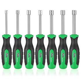 Sk 025141118223 7-piece Sae Nut Driver Set 3/16 Inch 1/4 5/16 11/32 3/8 7/16 1/2 Pr