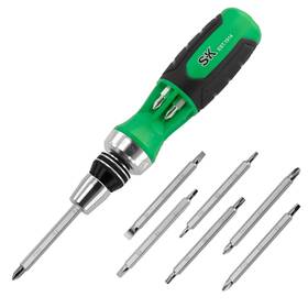 12in1 Sk 025141118278 Ratcheting Screwdriver 216p Multibit Driver With Quicload Mechanism S2 Ste