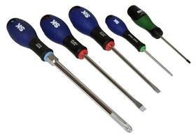 Sk 852669037596 S-k Tools 5pc Torx Flat And Phillips Screwdriver Set Suregrip Round Keystone