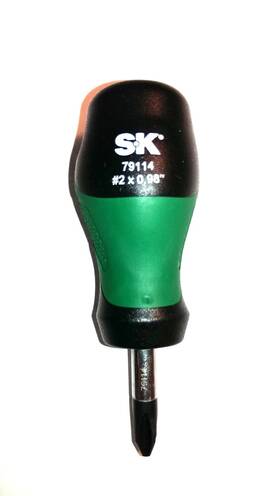 79114 Sk 97114 Cushiongrip Stubby Phillip Screwdriver #2 0.98 Inch Made In The Usa 79114 Sk 97114 Cushiongrip Stubby Phillip Screwdriver #2 0.98 Inch Made In The Usa