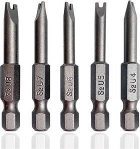 Skziri 697478921199 Spanner Screwdriver Bits 5in1 Set U4 U5 U6 U7 U8 5pcs One Size