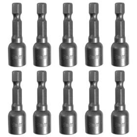 Skziri 697478921212 5/16 Nut Driver Bit Sets 10pcs Inch Hex Shank Quick