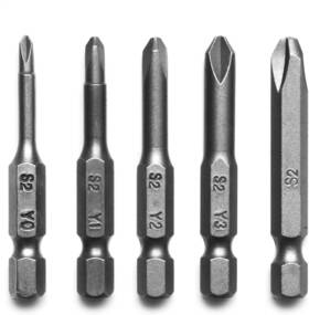 Skzusa0101 Skziri Triwing Screwdriver Bits Set 5 Sizes Y0 Y1 Y2 Y3 Y4 5in1 3 Point Y-shape