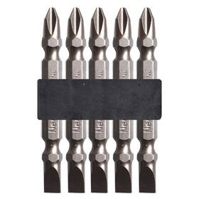 Skzusa0135 Skziri 5pcs Ph2/sl6 Phillips And Slotted Flathead Double Ended Screwdriver Bits Magn