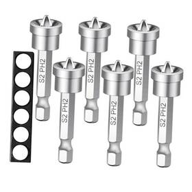 Skzusa0143 Skziri 6pc Positioning Screwdriver Bits Set Magnetic Ph2 For Plasterboard Hex