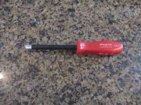 Cndd108 Snap-on Tools 1/4 Inch Sae Nut Driver Red Handle 1000 V Non-conductive