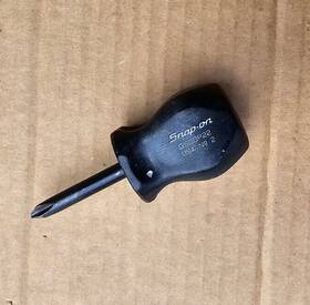 Gsddp22 Snap-on #2 Phillips Stubby Screwdriver Black New