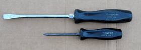 Gsddp31 Snap-on Usa Lot Of 2 Screwdrivers Sdd6 Flat Tip And No 1 Phillips Black