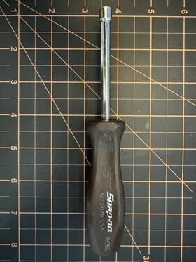 Nd007b Snap-on Nutdriver 1 Piece Black Silver Metal Plastic Usa Model