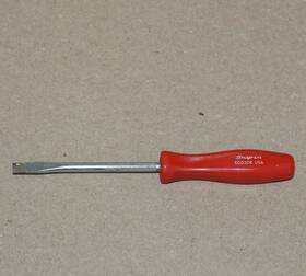 Sdd306r Snap-on 3/16 Inch Flat Tip Screwdriver Red Hard Mini Handle Usa Slot Slotted