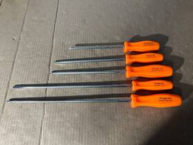 Sdd4120 Snap-on 5 Long Tools Orange Handle Screwdrivers 3 Phillips And 2 Slotted Sdd4120 Snap-on 5 Long Tools Orange Handle Screwdrivers 3 Phillips And 2 Slotted