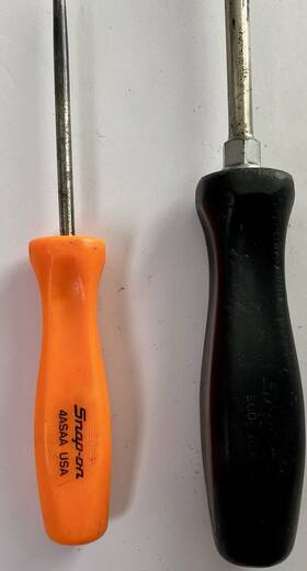 4saa Snap-on Sdd6 Tools Usa 1/4 Inch Flathead Screwdriver And Pick Used