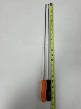 Snap-on Sddi416 Snap-on Slotted Long Shaft Screwdriver Set 16 In Steel Orange/black 2pc
