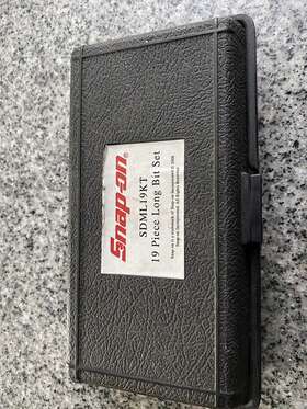 Sdml19kt Snap-on 19 Piece Long Bit Set Missing T27 But Great Condition
