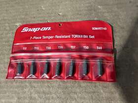 Sdmrt740 Snap-on Tools 7 Pc Tamper Resistant Torx Bit Set T10 To T40 In Pouch