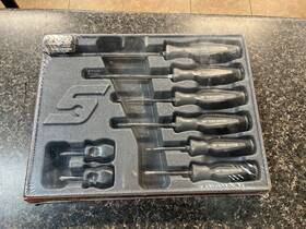 Sgdx80bdtx Snap-on New 8 Pc Soft Grip Combination Screwdriver Set Qui002263