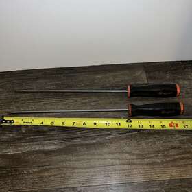 Sgd4120 Snap-on Shd10 Tools 17 Inch Long Screw Driver Set Phillips And Flathead