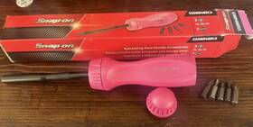 Snap-on Ssdmr4bbca Snap-on Ratcheting Hard Handle Driver And Bit Set Pink 8pc