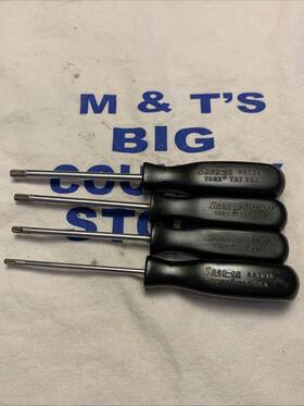 Sstx27 Snap-on Sstx15 Sstx20 Sstx25 4pc Torx Screwdriver Set Black Hard Handles