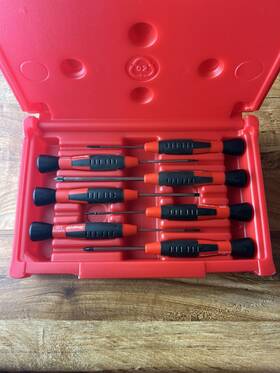 Sgde215 Snap-on Tools 7 Piece Phillips Flat Tip Electronic Miniature Screwdriver Set A10
