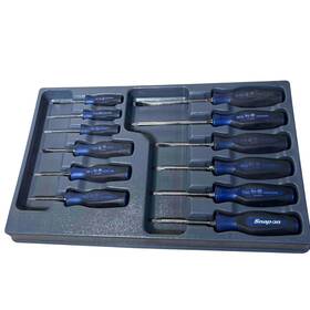 Sgdxw120bmb Snap-on Tools 12-piece Power Blue Soft Grip Combo Screwdriver Set