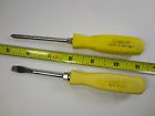 Ssdp31 Snap Screwdriver Set Rare Handle Ssd2 Vintage Yellow