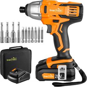 Snapfresh 971494041548 Cordless Impact Driver 20v 1/4 Inch Drill With 1350in-lbs Torque Variable