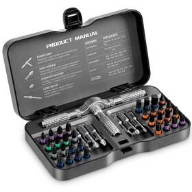 Sopclane 785366267389 40 In 1 Ratcheting Screwdriver Set Multi S2 Steel Bits With Detachable Ratche Sopclane 785366267389 40 In 1 Ratcheting Screwdriver Set Multi S2 Steel Bits With Detachable Ratche