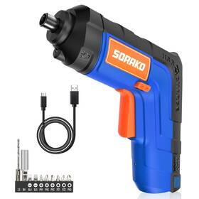 Sorako 763571396179 Cordless Screwdriver 4v Small Electric Power 2000ma