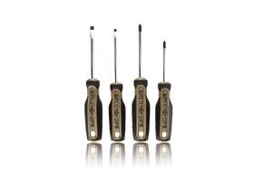 Spec Ops 810005200400 Tools 4-piece Screwdriver Set Phillips #1 And #2 Slotted 3/16 Inch 1/4 Magnet