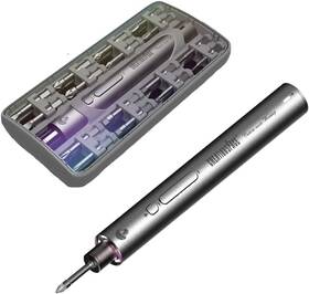 Aub09z68356x Square World Electric Screwdriver Set Magnetic Precision Bits Cordless Lithium Charge Led Po