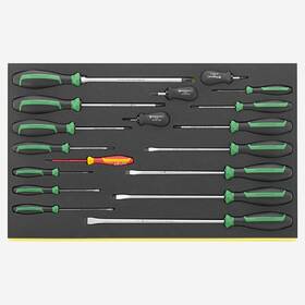 St96831179 Stahlwille Tcs 4620/4660vde Drall Sl/ph/pz Screwdrivers In Inlay 18 Pieces