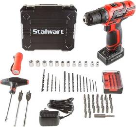 75-pt1004 Stalwart 65piece Drill Set Cordless And Accessory Kit With Rechargeable Battery Fla